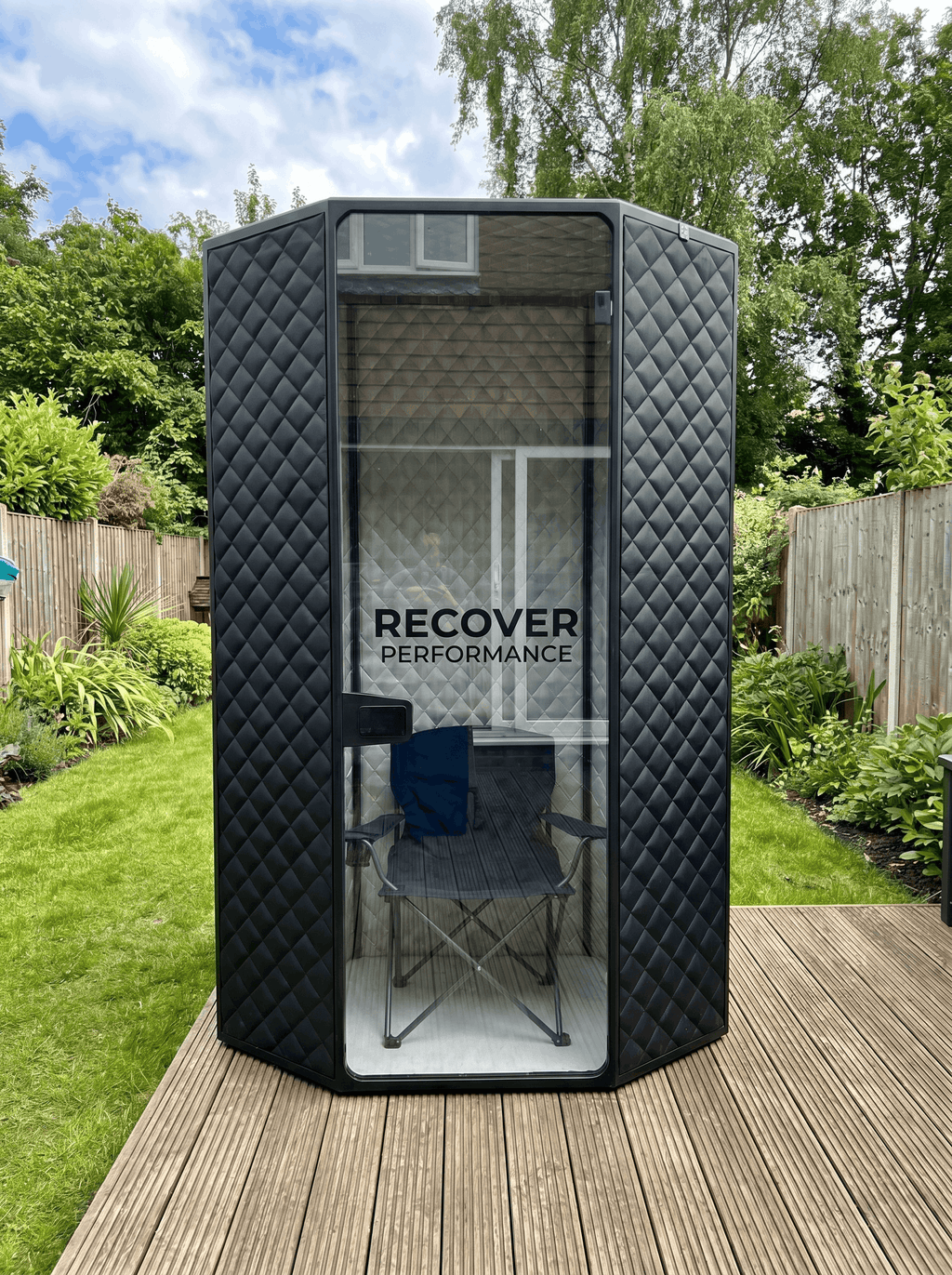 RECOVER PERFORMANCE Powered by PowerPro™ Heat Sauna® 185°F At-Home Sauna