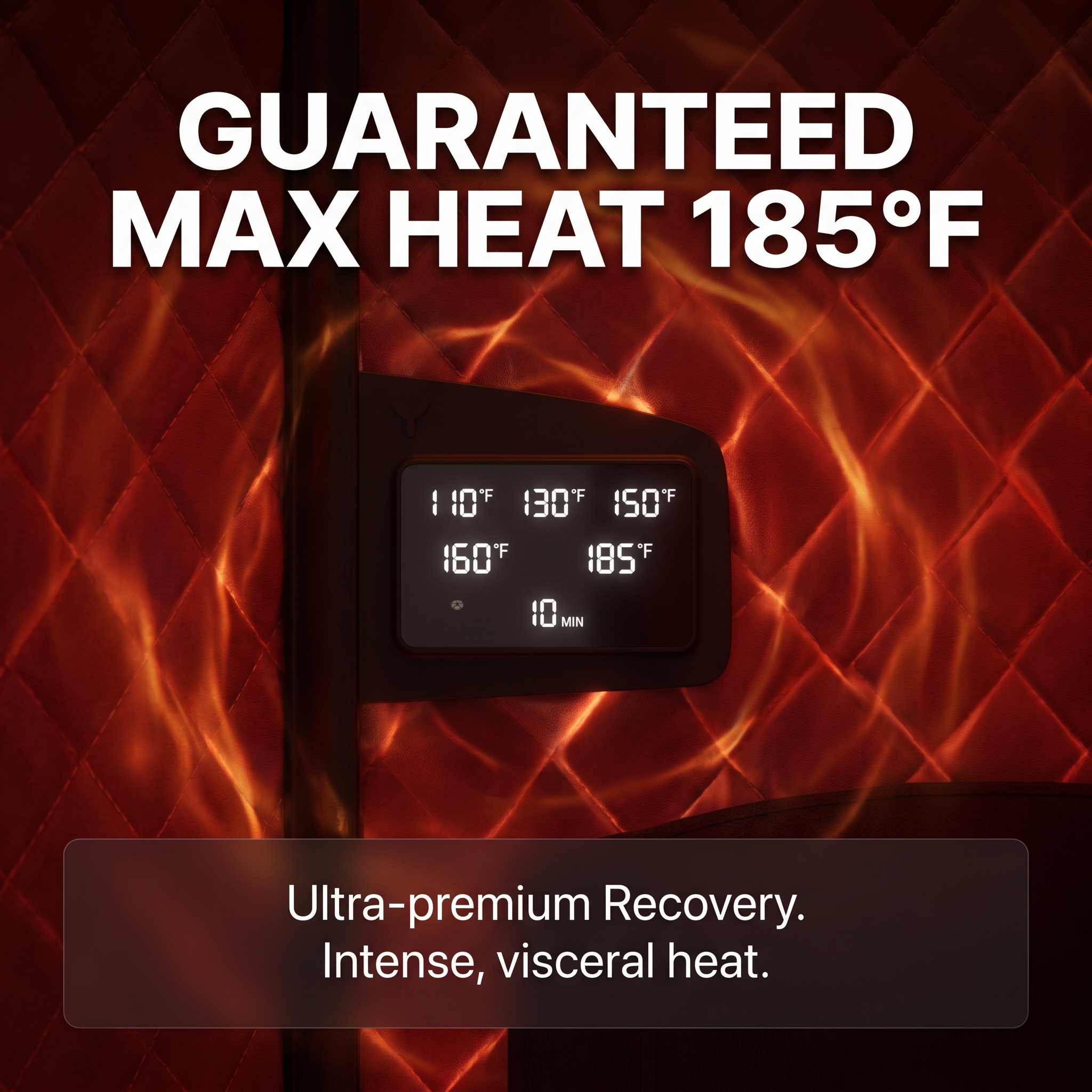 RECOVER PERFORMANCE Powered by PowerPro™ Heat Sauna® 185°F At-Home Sauna