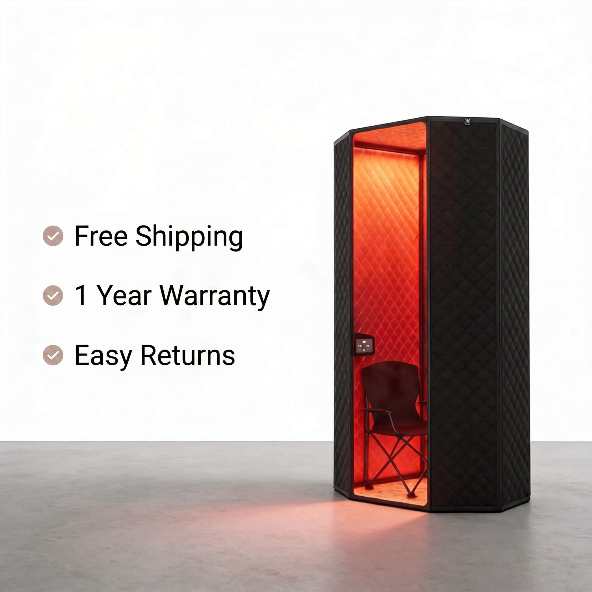 RECOVER PERFORMANCE Powered by PowerPro™ Heat Sauna® 185°F At-Home Sauna Bundle