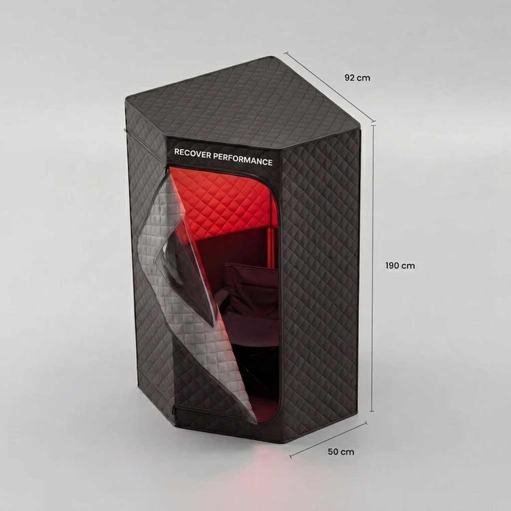 RECOVER PERFORMANCE Therapy Bundle  Infrared Sauna + Ice Bath Barrel + Accessories