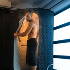RECOVER PERFORMANCE Therapy Bundle  Infrared Sauna + Ice Bath Barrel + Accessories
